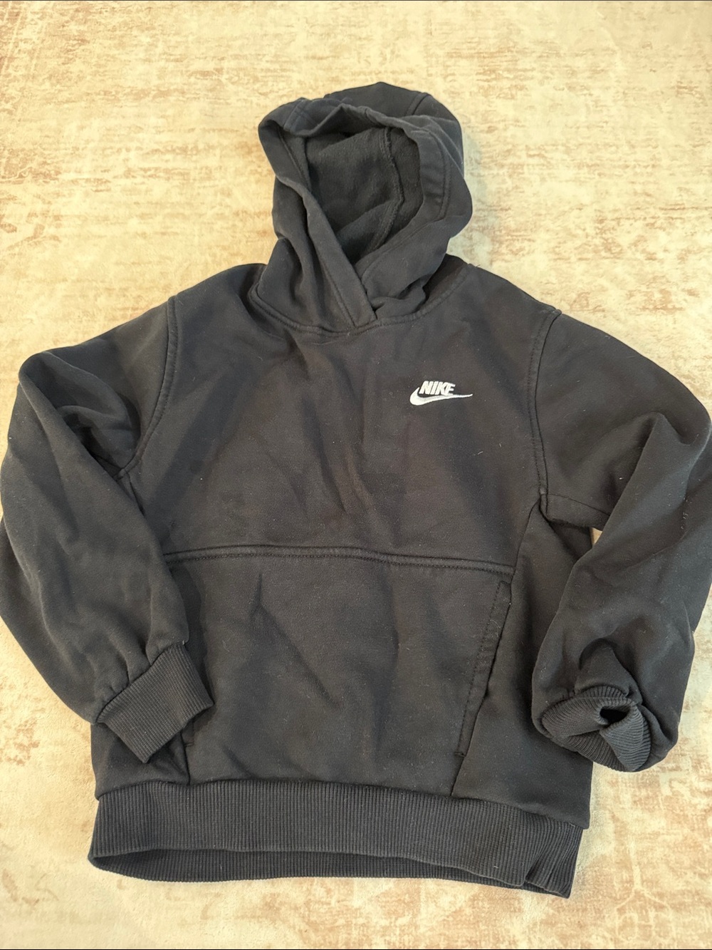 Boy’s Nike Black Hoodie with White Logo